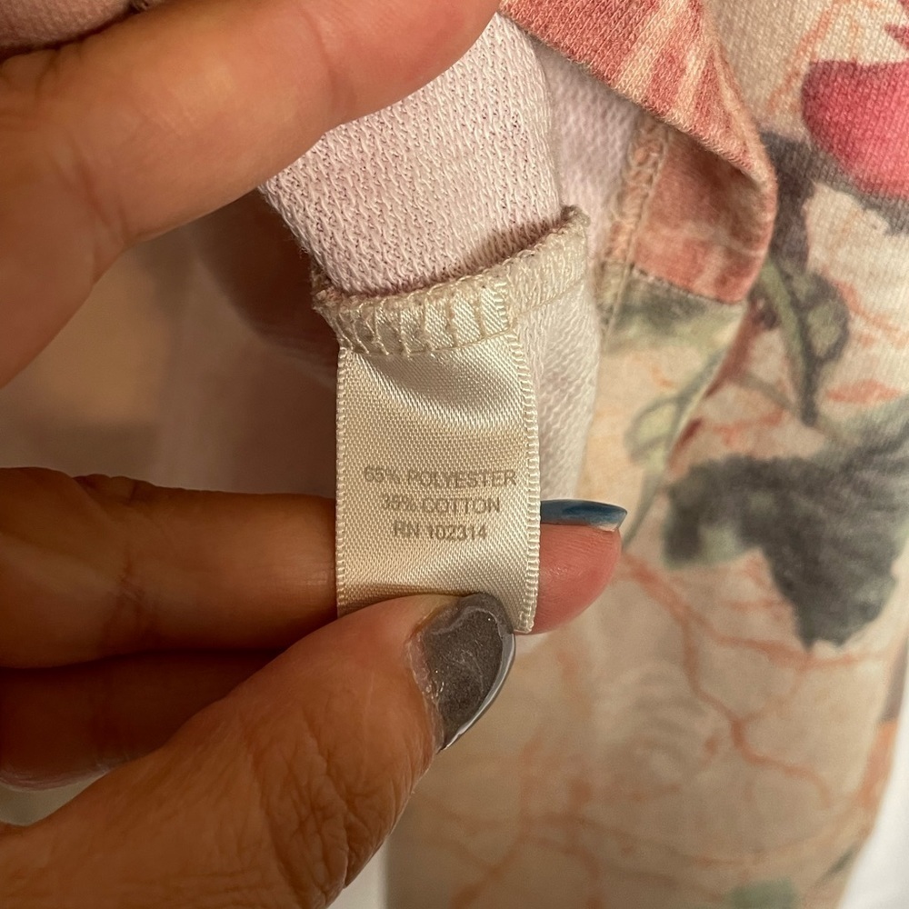 Christopher & Banks Peach floral light weight zippered jacket​​​​​​​​​​​ - Picture 6 of 7